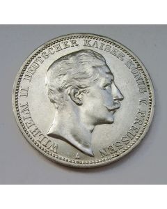 Duitsland, Pruissen, 3 mark 1912, Wilhelm II 