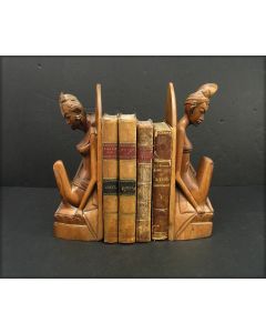 Balinese houten boekensteunen, ca. 1940/50