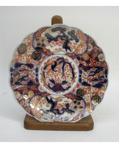 Japans Imari porseleinen schotel, 19e eeuw