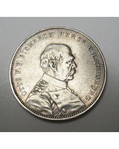 [Duitsland] penning op de verzoening tussen keizer Wilhelm II en Otto von Bismarck, 1894 