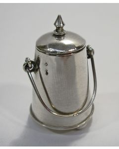 Zilveren miniatuur doofpot, 19e eeuw