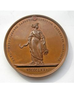 Penning, 25e Landbouwkundig Congres te Groningen, 1871, op naam van N.G. Addens