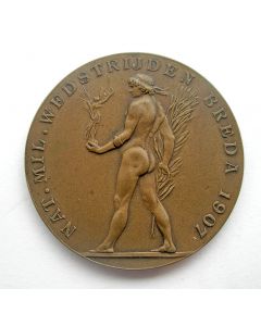 Prijspenning van de Nationale Militaire Wedstrijden te Breda, 1907