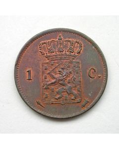 1 cent 1837, vrijwel ongecirculeerd