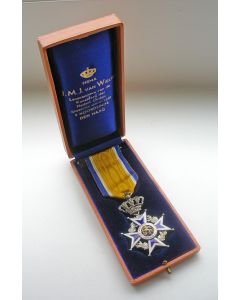 Onderscheiding Ridder Oranje Nassau, in cassette