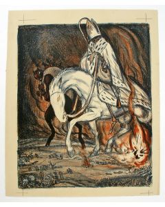 Jan Sluijters, Politieke voorstelling Eerste Wereldoorlog, litho, 1915