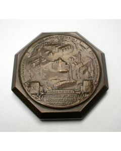 Bronzen penning / presse-papier, Duintjer, Wilkens, Meihuizen & Co, Veendam, 1910
