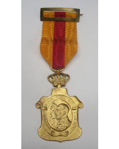 Spanje, herinneringsmedaille 'Homenaje de los Ayuntamientos a los Reyes', 1925.