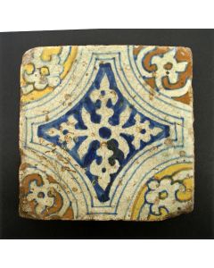 Polychrome ornamenttegel, ca. 1600