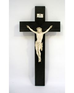 Crucifix met ivoren corpus, ca. 1900