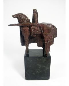 Eric Claus, bronzen sculptuur, 'De wachter', ca. 1970