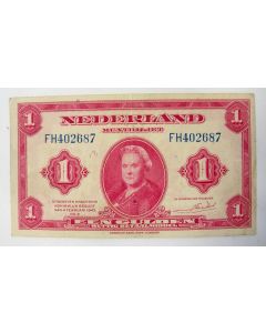 Bankbiljet, 1 gulden 1943