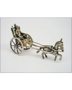 Zilveren miniatuur sjees, de meester van de rijksappel, Middelburg ca. 1700