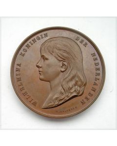 Erepenning voor Menschlievend Hulpbetoon in brons [1891]