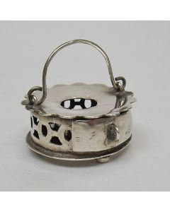Miniatuur zilveren komfoor, 19e eeuw