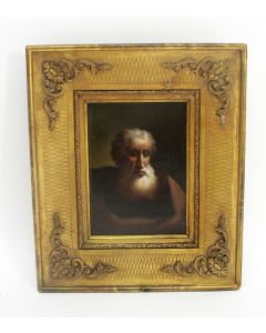 T.g.a. Christian Dietricy, 'Portret van een schriftgeleerde', paneel, 18e eeuw