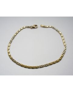 Gouden schakelarmband