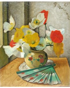 Raoul Martinez, bloemstilleven, 1937