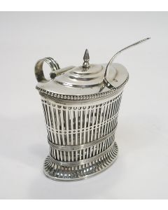 Zilveren mosterdpot, J.D. Wendels, Schoonhoven 1891