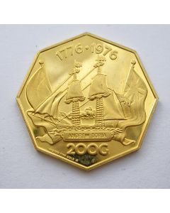 Nederlandse Antillen, 200 gulden goud, 1976