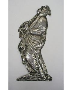 Zilveren fragment. de Moeder Gods onder het Kruis, 18e eeuw