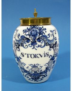 Delftse tabakspot, 'Stokvis', 18e eeuw