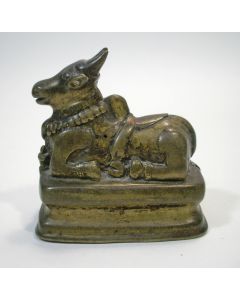 Bronzen beeldje, Nandi, India, 18e eeuw