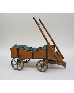 Houten speelgoed melkwagen, Waddinxveen ca. 1900