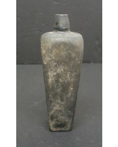Groenglazen jeneverfles/kelderfles, ca. 1800