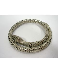Zilveren slangenarmband
