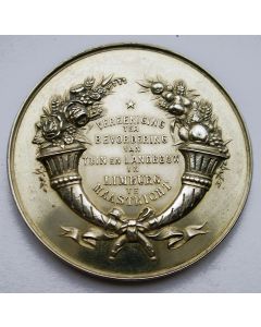 Zilveren prijsmedaille van de Vereeniging ter Bevordering van Tuin- en Landbouw in Limburg te Maastricht [1879]