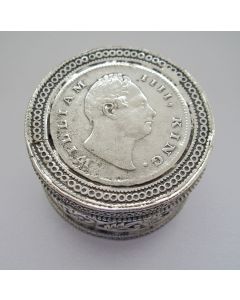 Zilveren muntendoosje, India 1835