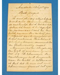 Handgeschreven brief van Jac. P. Thijsse, 1900