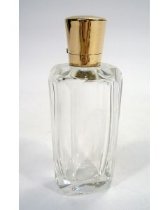 Parfumfles met gouden dop, 19e eeuw 
