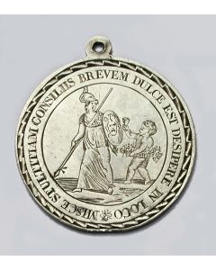 Gegraveerde zilveren penning, Senatus Veteranorum, Utrecht, 1814