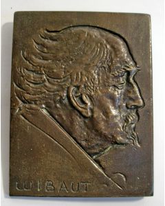 Frits Sieger, Wethouder F.M. Wibaut, bronzen plaquette, ca. 1930