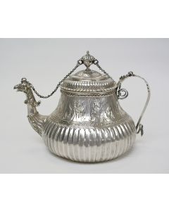 Zilveren theepot, Fedde Iedes Edema, Sneek ca. 1720