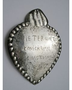 Zilveren koningsschild van een Limburgs schuttersgilde, 18e eeuw
