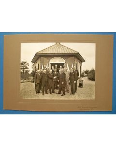 Foto van het gemeentebestuur van Amerongen, 40-jarig jubileum van wethouder Versteegh, 1931