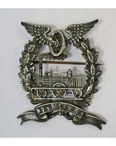 Insigne van de Vereeniging van Nederlandsche Spoorwegbeambten, ca. 1895