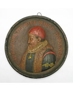 Terracotta plaquette, Willem van Oranje, 19e eeuw