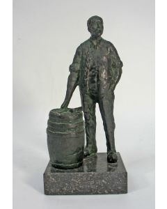 Robbert-Jan Donker, 'De kuiper', bronzen sculptuur, 1995