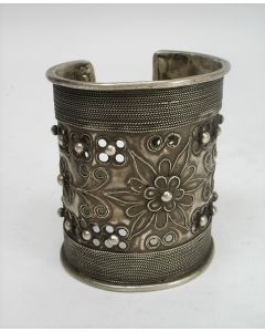 Etnische zilveren armband, Turkmenistan