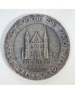 Zilveren penning, 75 jaar Rabobank Den Haag, 1998