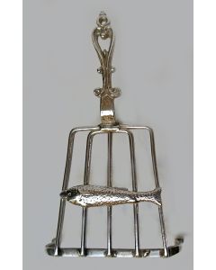 Zilveren miniatuur vistreeft, 18e eeuw