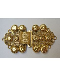 Filigrain gouden slot van Zeeuws collier, 19e eeuw