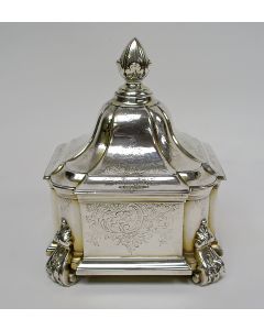 Zilveren tabakspot, Matthijs Crayenschot, Amsterdam 1757