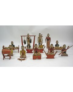Beschilderd houten gamelan orkest, Java, koloniale periode