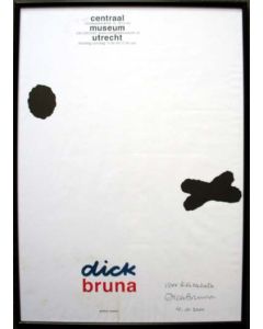 Dick Bruna, gesigneerde affiche, 2000