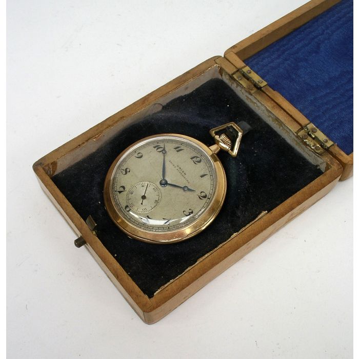 Gouden zakhorloge Union Ancre Superieure 1920